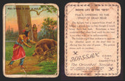 1910 T73 Hassan Cigarettes Indian Life In The 60's Tobacco Trading Cards Singles #35 Peace Offering to Spirit of Bear  - TvMovieCards.com