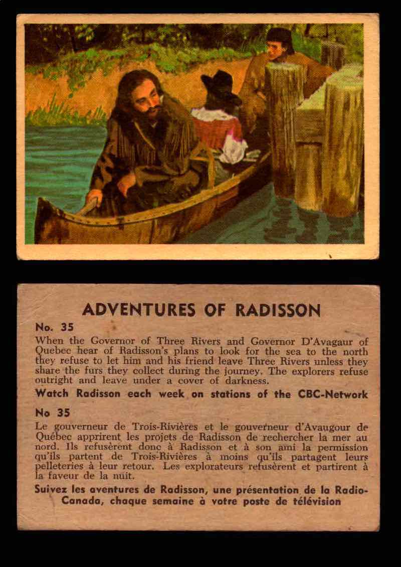 1957 Adventures of Radisson (Tomahawk) TV Vintage Card You Pick Singles #1-50 #35  - TvMovieCards.com