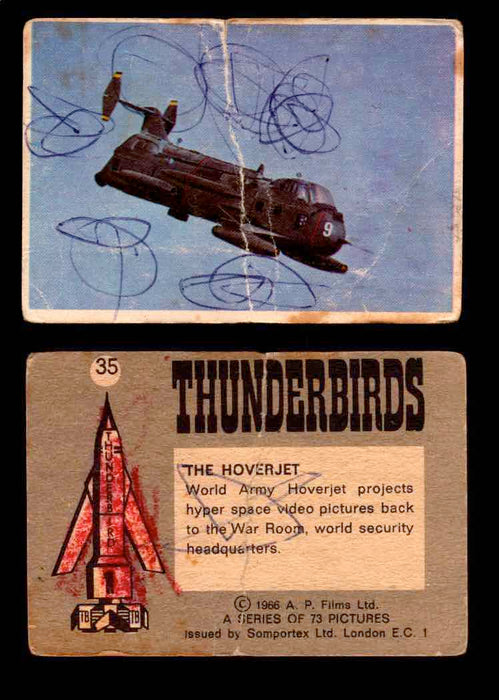 Thunderbirds Vintage Trading Card Singles #1-72 Somportex 1966 #35  - TvMovieCards.com