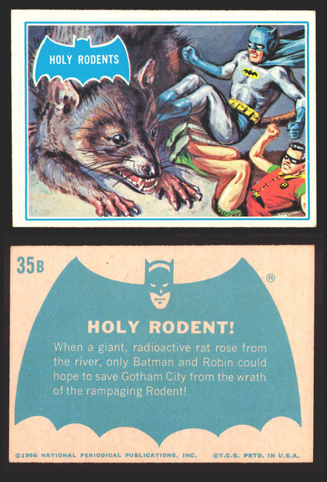 1966 Batman Puzzle B (Blue Bat) Vintage Trading Card You Pick Singles #1B-44B #35  - TvMovieCards.com