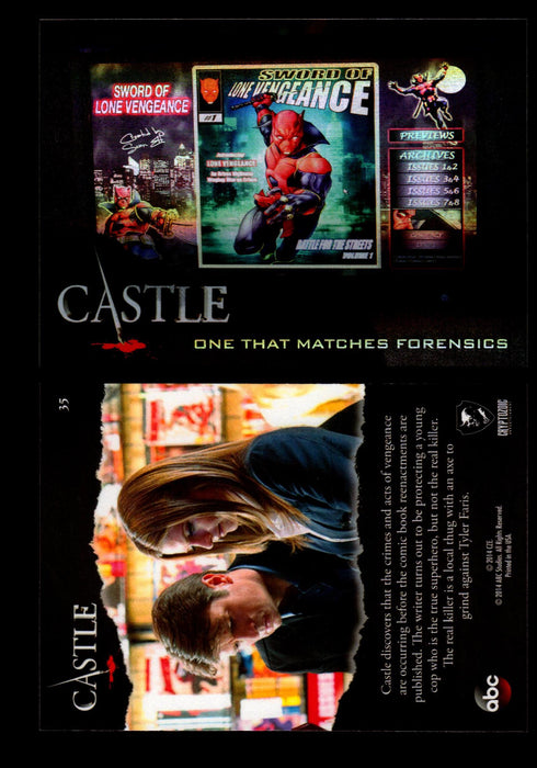 Castle Seasons 3 & 4 Foil Parallel Base Card You Pick Singles 1-72 #35  - TvMovieCards.com