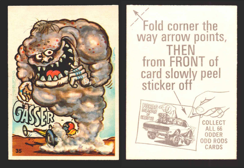 1970 Odder Odd Rods Donruss Vintage Trading Cards #1-66 You Pick Singles 35   Gasser  - TvMovieCards.com