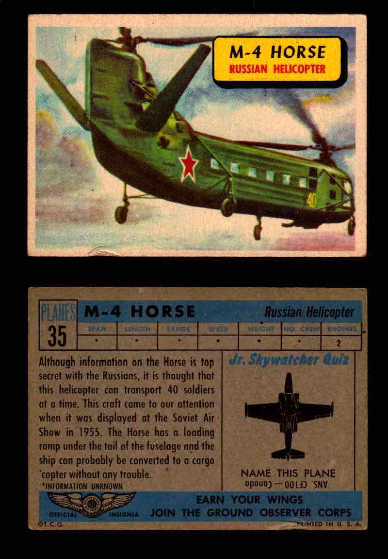 1957 Planes Series I Topps Vintage Card You Pick Singles #1-60 #35  - TvMovieCards.com