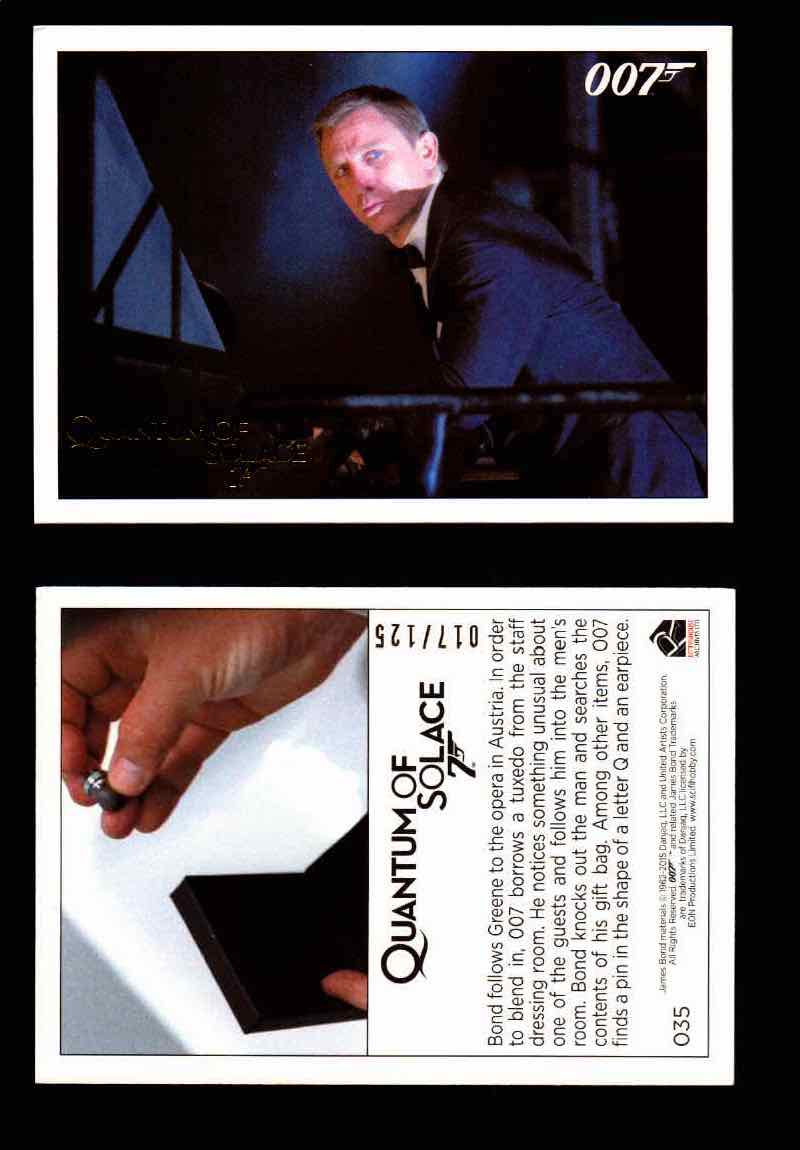 James Bond Archives Quantum of Solace Gold Parallel You Pick Single Cards #1-90 #35  - TvMovieCards.com