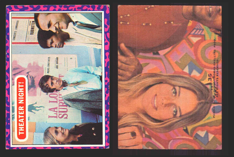 1969 The Mod Squad Vintage Trading Cards You Pick Singles #1-#55 Topps 35   Theater Night!  - TvMovieCards.com