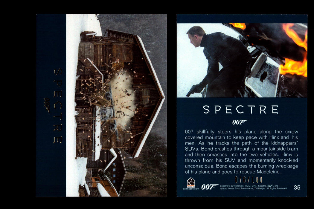 James Bond Archives 2016 Spectre Gold Parallel Card You Pick Singles #1-#76 #35  - TvMovieCards.com