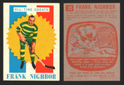 1960-61 Topps Hockey NHL Trading Card You Pick Single Cards #1 - 66 EX/NM 35 Frank Nighbor All-Time Greats  - TvMovieCards.com
