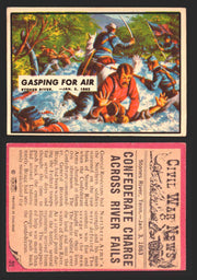Civil War News Vintage Trading Cards A&BC Gum You Pick Singles #1-88 1965 35   Gasping for Air  - TvMovieCards.com