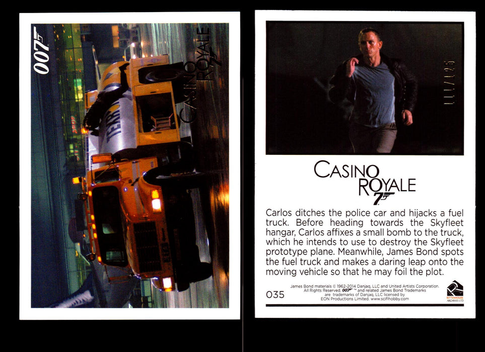 James Bond Archives 2014 Casino Royal Gold Parallel Card You Pick Number #35  - TvMovieCards.com