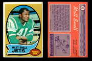 1970 Topps Football Trading Card You Pick Singles #1-#263 G/VG/EX #	35	Matt Snell (creased)  - TvMovieCards.com