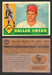 1960 Topps Baseball Trading Card You Pick Singles #250-#572 VG/EX 366 - Dallas Green RC  - TvMovieCards.com