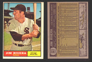 1961 Topps Baseball Trading Card You Pick Singles #300-#399 VG/EX #	367 Jim Rivera - Chicago White Sox  - TvMovieCards.com