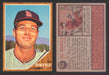 1962 Topps Baseball Trading Card You Pick Singles #300-#399 VG/EX #	369 Ted Bowsfield - Los Angeles Angels (creased)  - TvMovieCards.com