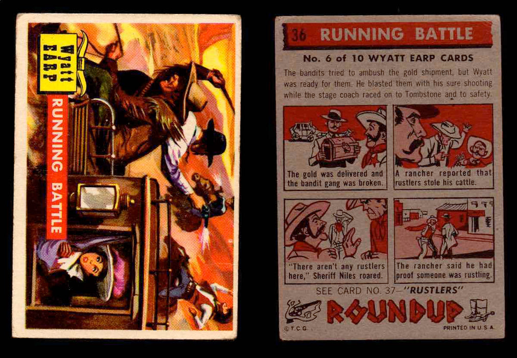 1956 Western Roundup Topps Vintage Trading Cards You Pick Singles #1-80 #36  - TvMovieCards.com