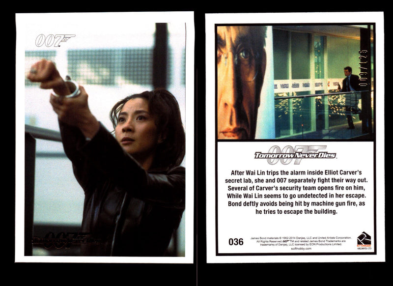James Bond Archives 2014 Tomorrow Never Dies Gold Parallel Card You Pick Singles #36  - TvMovieCards.com