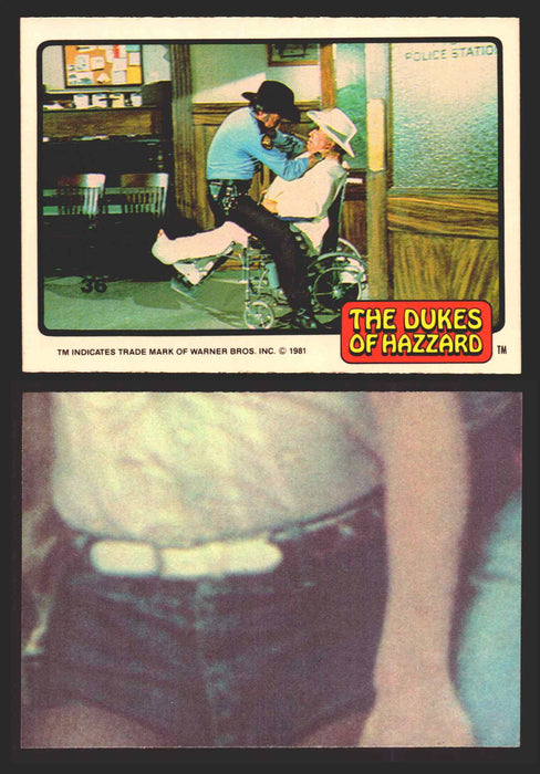 1981 Dukes of Hazzard Sticker Trading Cards You Pick Singles #1-#66 Donruss 36   Sheriff Roscoe & Boss Hog  - TvMovieCards.com