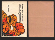 1967 Philadelphia Gum Marvel Super Hero Stickers Vintage You Pick Singles #1-55 36   The Thing - I may not be brave but I'm handsome!  - TvMovieCards.com