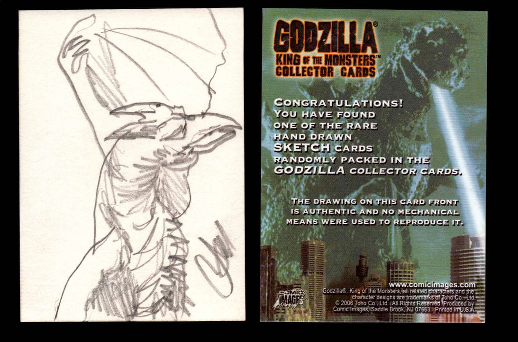 GODZILLA: KING OF THE MONSTERS Artist Sketch Trading Card You Pick Singles #36 Rodan by Christopher Scalf  - TvMovieCards.com
