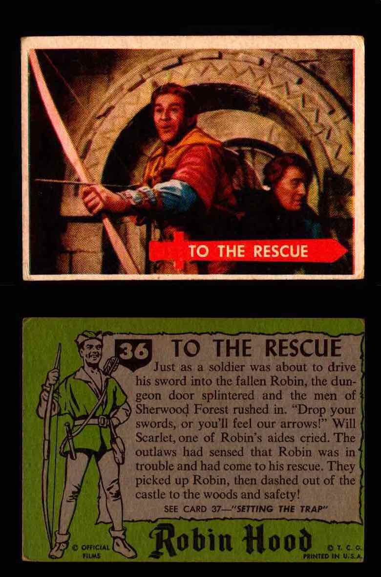 1957 Robin Hood Topps Vintage Trading Cards You Pick Singles #1-60 #36  - TvMovieCards.com