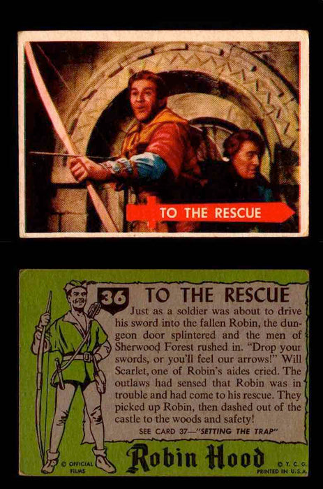 1957 Robin Hood Topps Vintage Trading Cards You Pick Singles #1-60 #36  - TvMovieCards.com