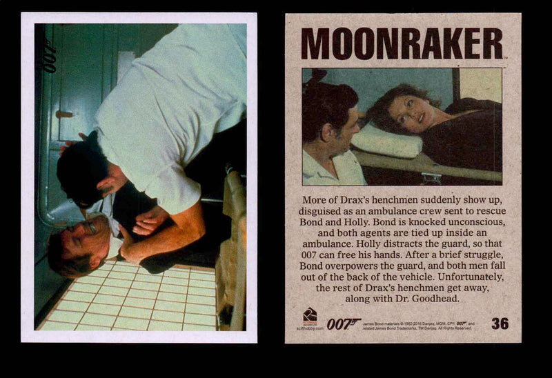 James Bond Archives Spectre Moonraker Movie Throwback U Pick Single Cards #1-61 #36  - TvMovieCards.com