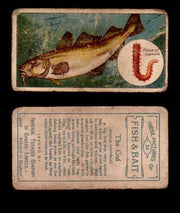 1910 Fish and Bait Imperial Tobacco Vintage Trading Cards You Pick Singles #1-50 #36 The Cod  - TvMovieCards.com