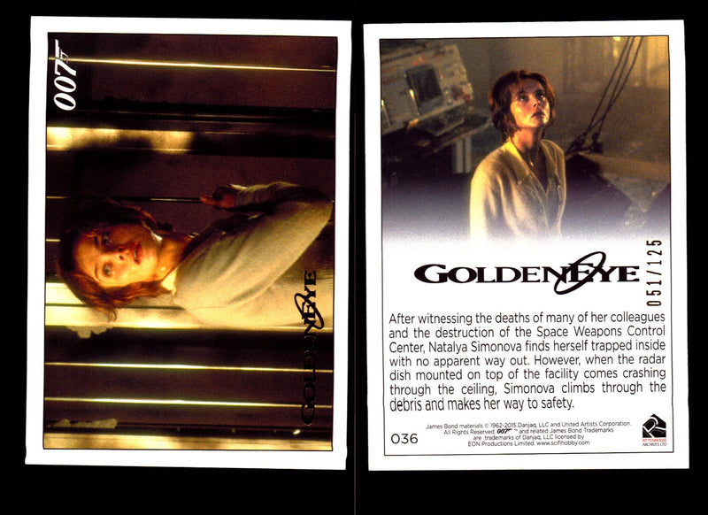 James Bond Archives 2015 Goldeneye Gold Parallel Card You Pick Single #1-#102 #36  - TvMovieCards.com