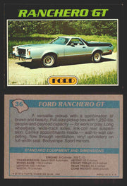 1976 Autos of 1977 Vintage Trading Cards You Pick Singles #1-99 Topps 36   Ford Ranchero GT  - TvMovieCards.com
