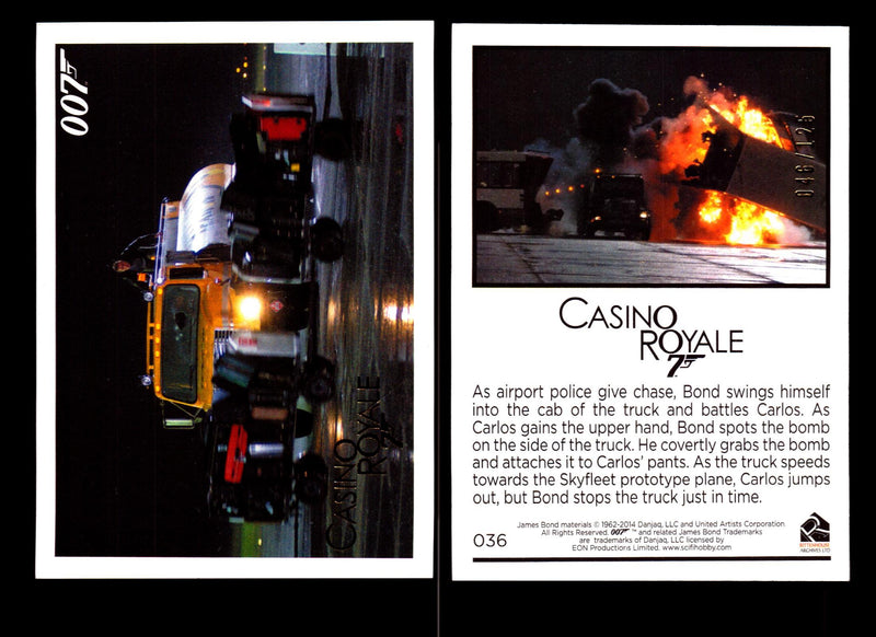 James Bond Archives 2014 Casino Royal Gold Parallel Card You Pick Number #36  - TvMovieCards.com