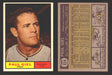 1961 Topps Baseball Trading Card You Pick Singles #300-#399 VG/EX #	374 Paul Giel - Minnesota Twins  - TvMovieCards.com