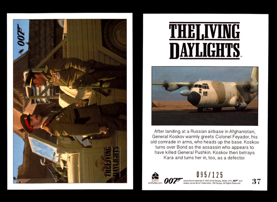 James Bond Archives The Living Daylights Gold Parallel Card You Pick Single 1-55 #37  - TvMovieCards.com
