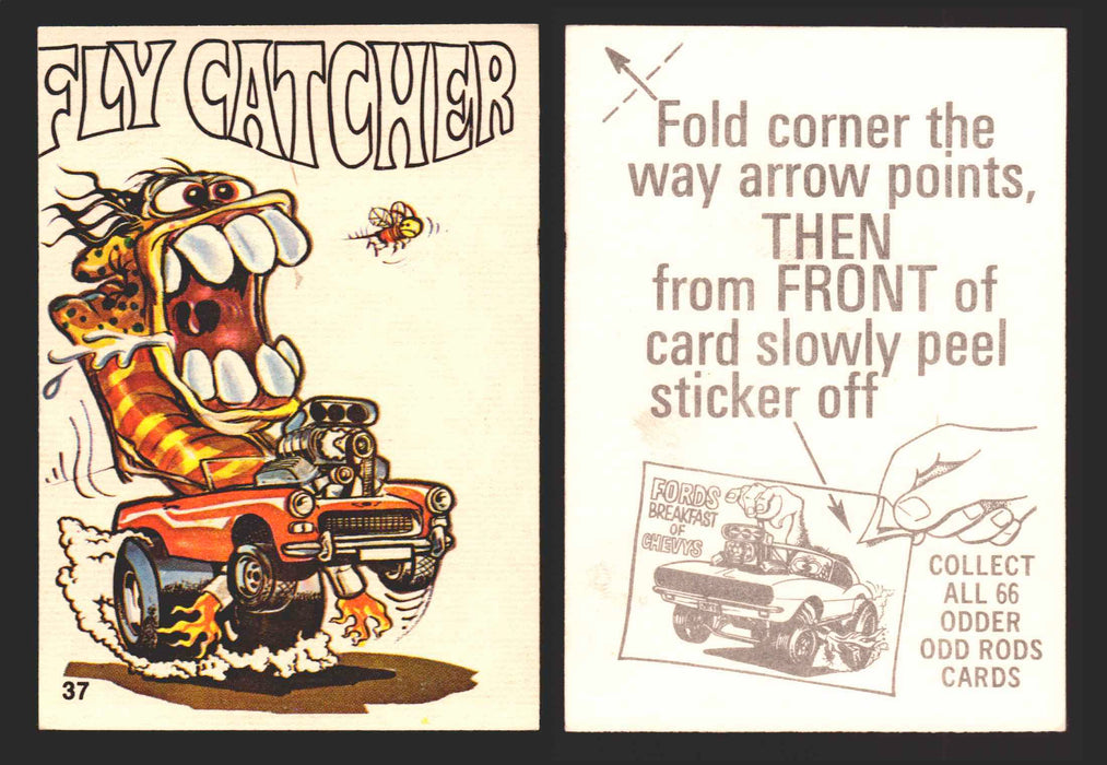 1970 Odder Odd Rods Donruss Vintage Trading Cards #1-66 You Pick Singles 37   Fly Catcher  - TvMovieCards.com