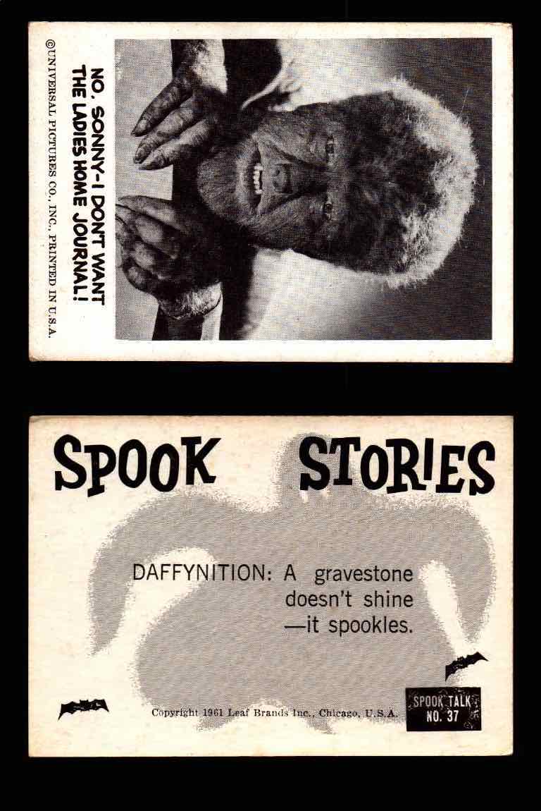 1961 Spook Stories Series 1 Leaf Vintage Trading Cards You Pick Singles #1-#72 #37  - TvMovieCards.com