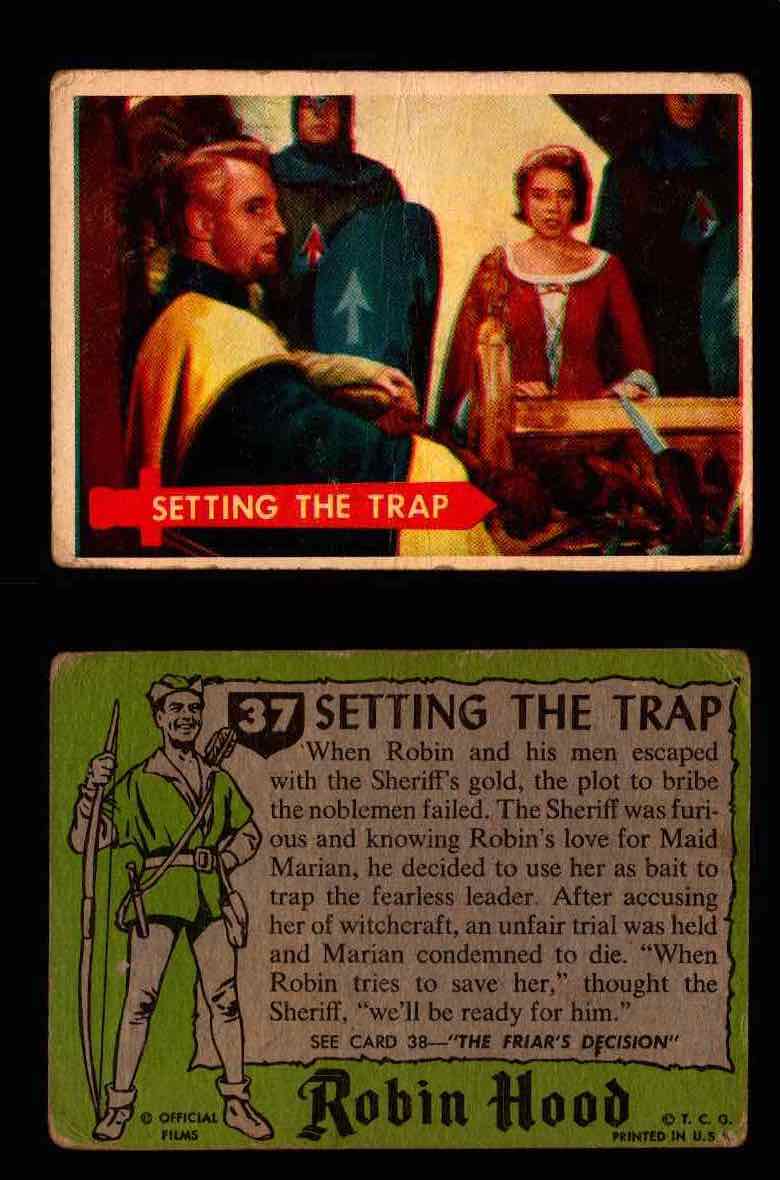 1957 Robin Hood Topps Vintage Trading Cards You Pick Singles #1-60 #37  - TvMovieCards.com