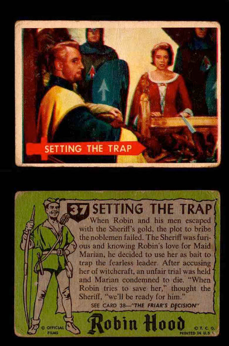 1957 Robin Hood Topps Vintage Trading Cards You Pick Singles #1-60 #37  - TvMovieCards.com