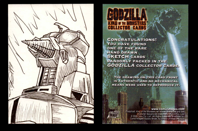 GODZILLA: KING OF THE MONSTERS Artist Sketch Trading Card You Pick Singles #37 Moguera by Robert O'Brien  - TvMovieCards.com