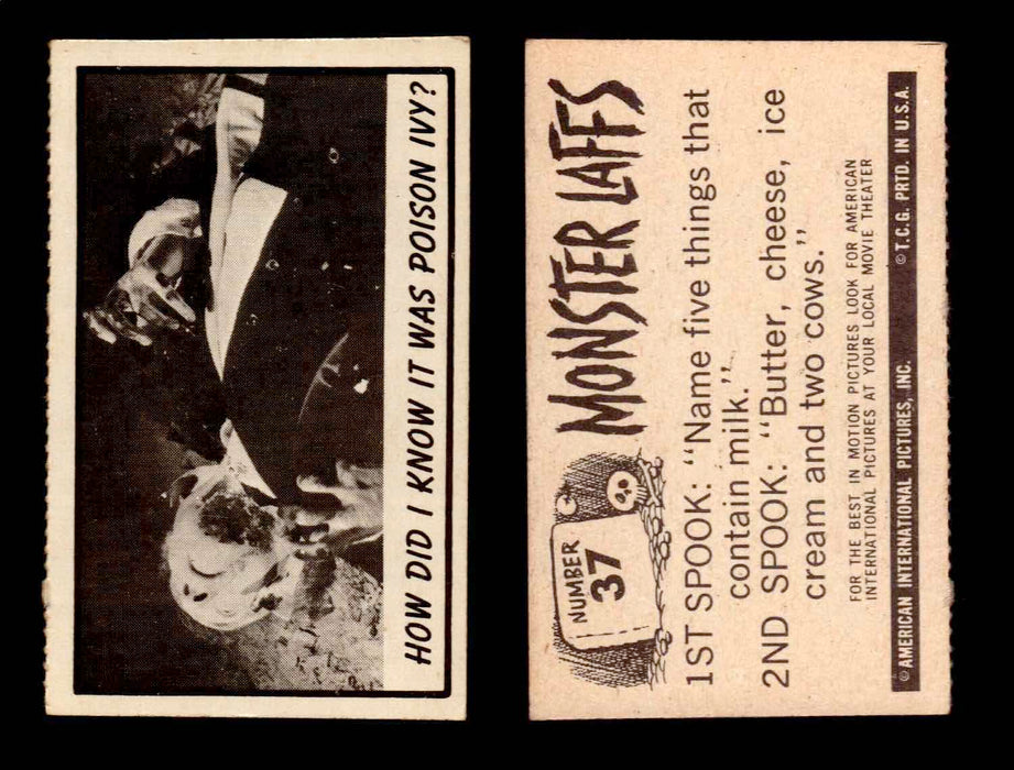 1966 Monster Laffs Midgee Vintage Trading Card You Pick Singles #1-108 Horror #37  - TvMovieCards.com