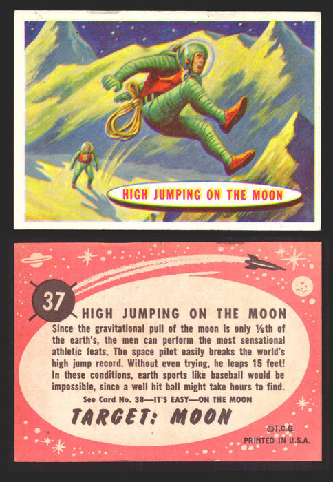 Space Cards Target Moon Cards Topps Trading Cards #1-88 You Pick Singles 37   High Jumping on the Moon  - TvMovieCards.com