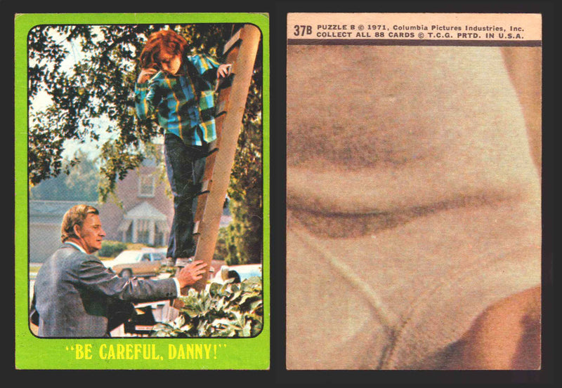 1971 The Partridge Family Series 3 Green You Pick Single Cards #1-88B Topps USA #	37B   "Be Careful    Danny!"  - TvMovieCards.com