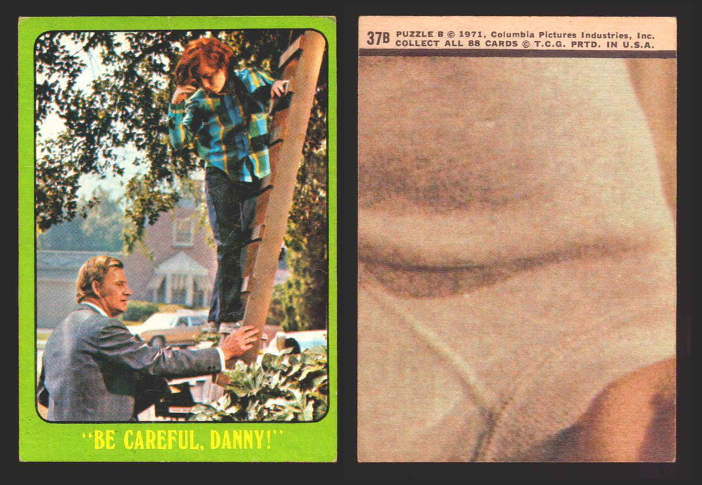 1971 The Partridge Family Series 3 Green You Pick Single Cards #1-88B Topps USA #	37B   "Be Careful    Danny!"  - TvMovieCards.com