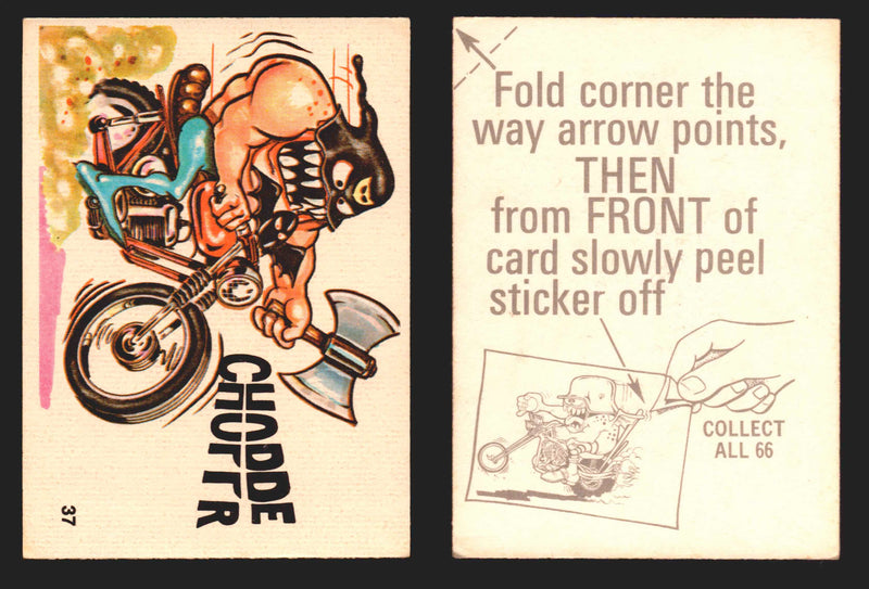 1972 Silly Cycles Donruss Vintage Trading Cards #1-66 You Pick Singles #37 Chopper  - TvMovieCards.com