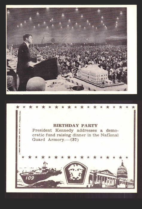 1963 John F. Kennedy JFK Rosan Trading Card You Pick Singles #1-66 37   Birthday party  - TvMovieCards.com