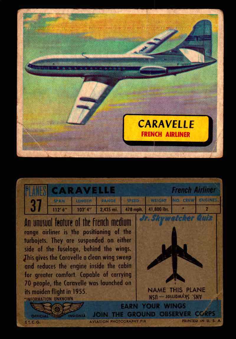 1957 Planes Series I Topps Vintage Card You Pick Singles #1-60 #37  - TvMovieCards.com