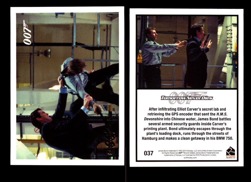James Bond Archives 2014 Tomorrow Never Dies Gold Parallel Card You Pick Singles #37  - TvMovieCards.com