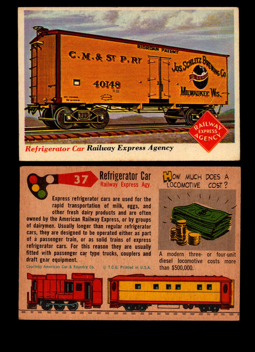 Rails And Sails 1955 Topps Vintage Card You Pick Singles #1-190 #37 Refrigerator Car  - TvMovieCards.com