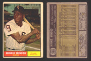 1961 Topps Baseball Trading Card You Pick Singles #300-#399 VG/EX #	380 Minnie Minoso - Chicago White Sox (creased)  - TvMovieCards.com