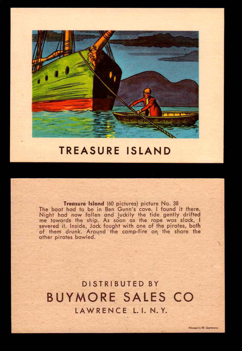 Treasure Island Buymore Sales 1960 Vintage Trading Cards You Pick Singles   - TvMovieCards.com