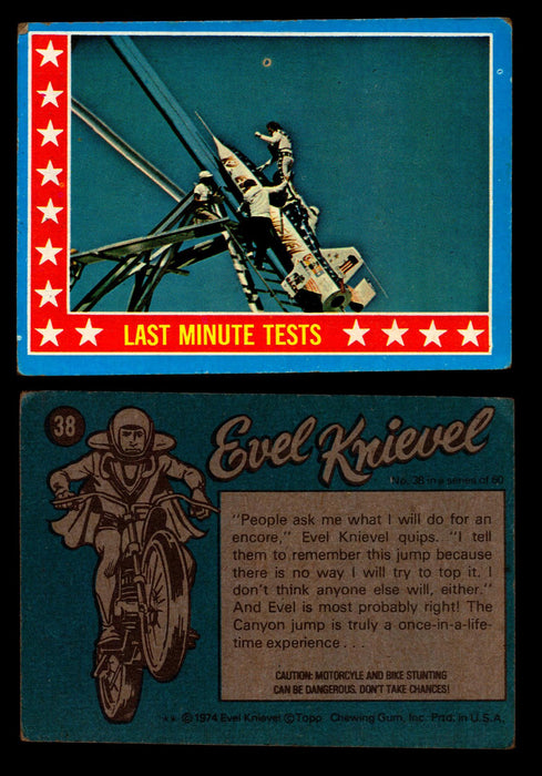 Evel Knievel Topps 1974 Vintage Trading Cards You Pick Singles #1-60 #38  - TvMovieCards.com