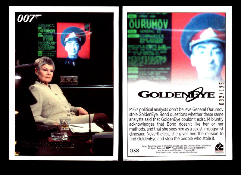 James Bond Archives 2015 Goldeneye Gold Parallel Card You Pick Single #1-#102 #38  - TvMovieCards.com
