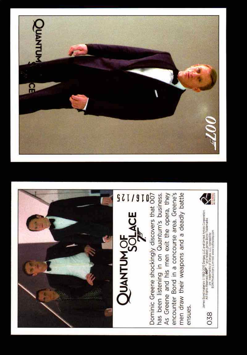 James Bond Archives Quantum of Solace Gold Parallel You Pick Single Cards #1-90 #38  - TvMovieCards.com